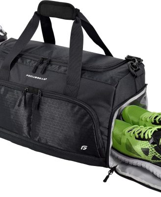 Ultimate Gym Bag 2.0: The Durable Crowdsource Designed Duffel Bag with 10 Optimal Compartments Including Water Resistant Pouch